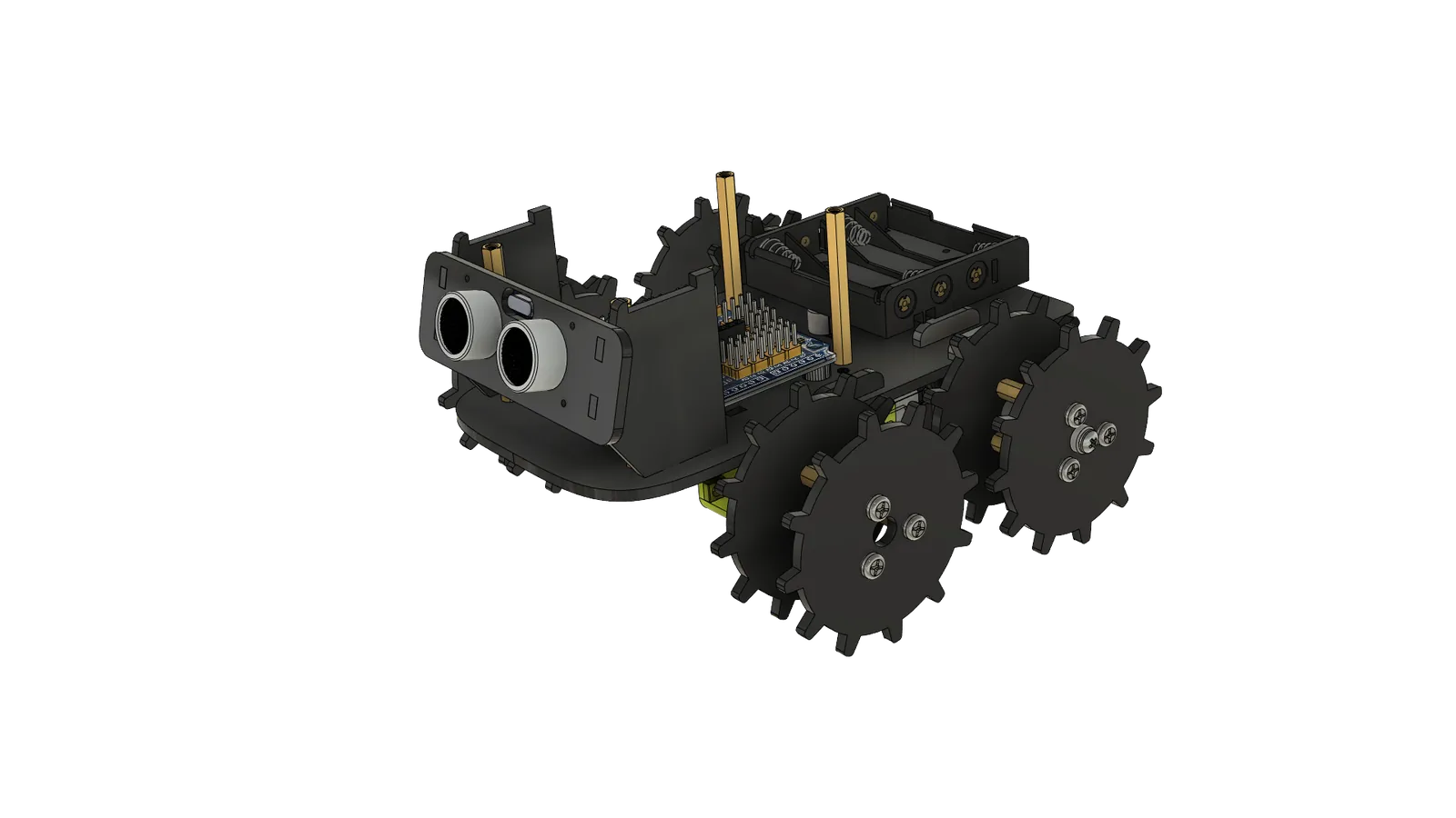Early CAD iteration of the robot